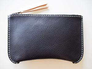 Flat zipper pouch - Black