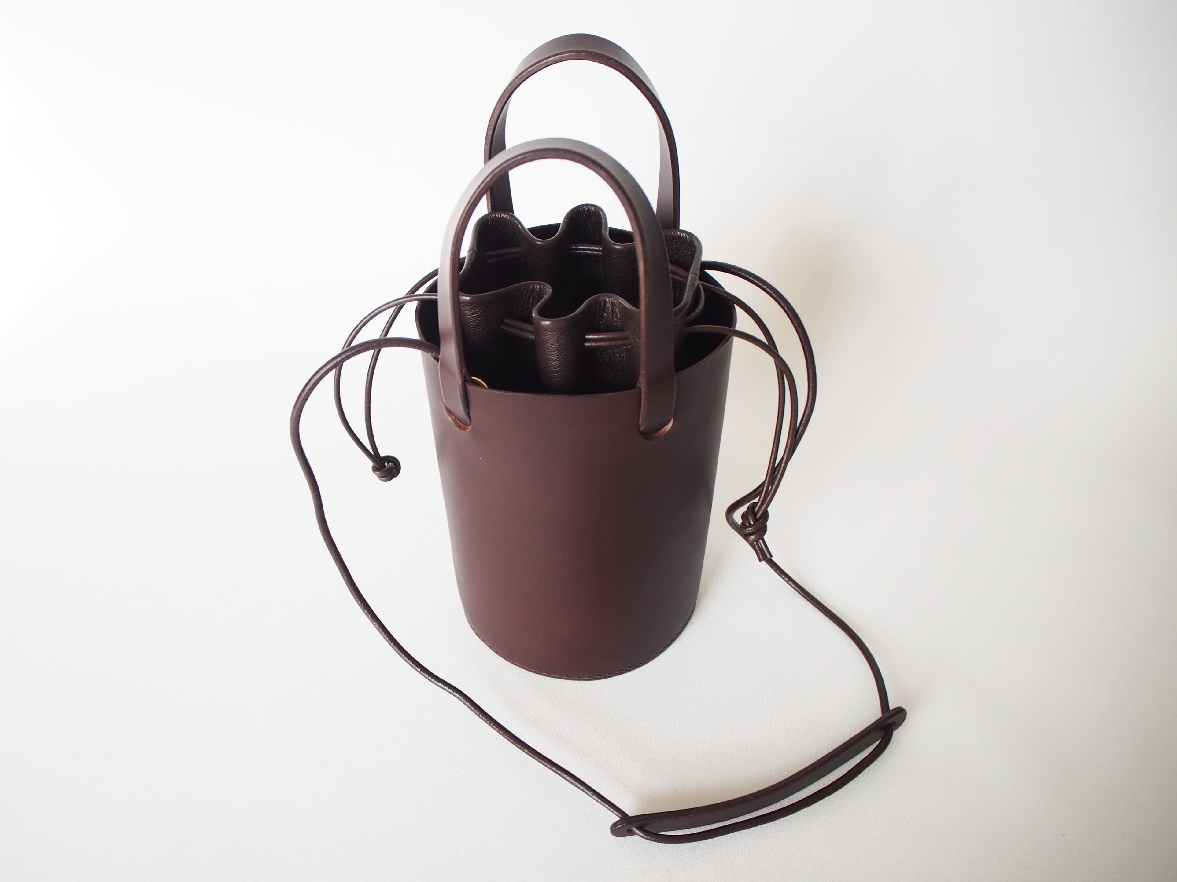 Bucket Tote Bag - Brown