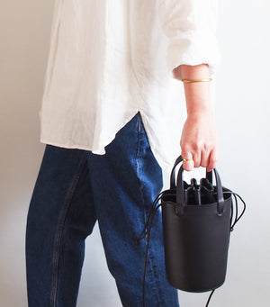 Bucket Tote Bag - Black