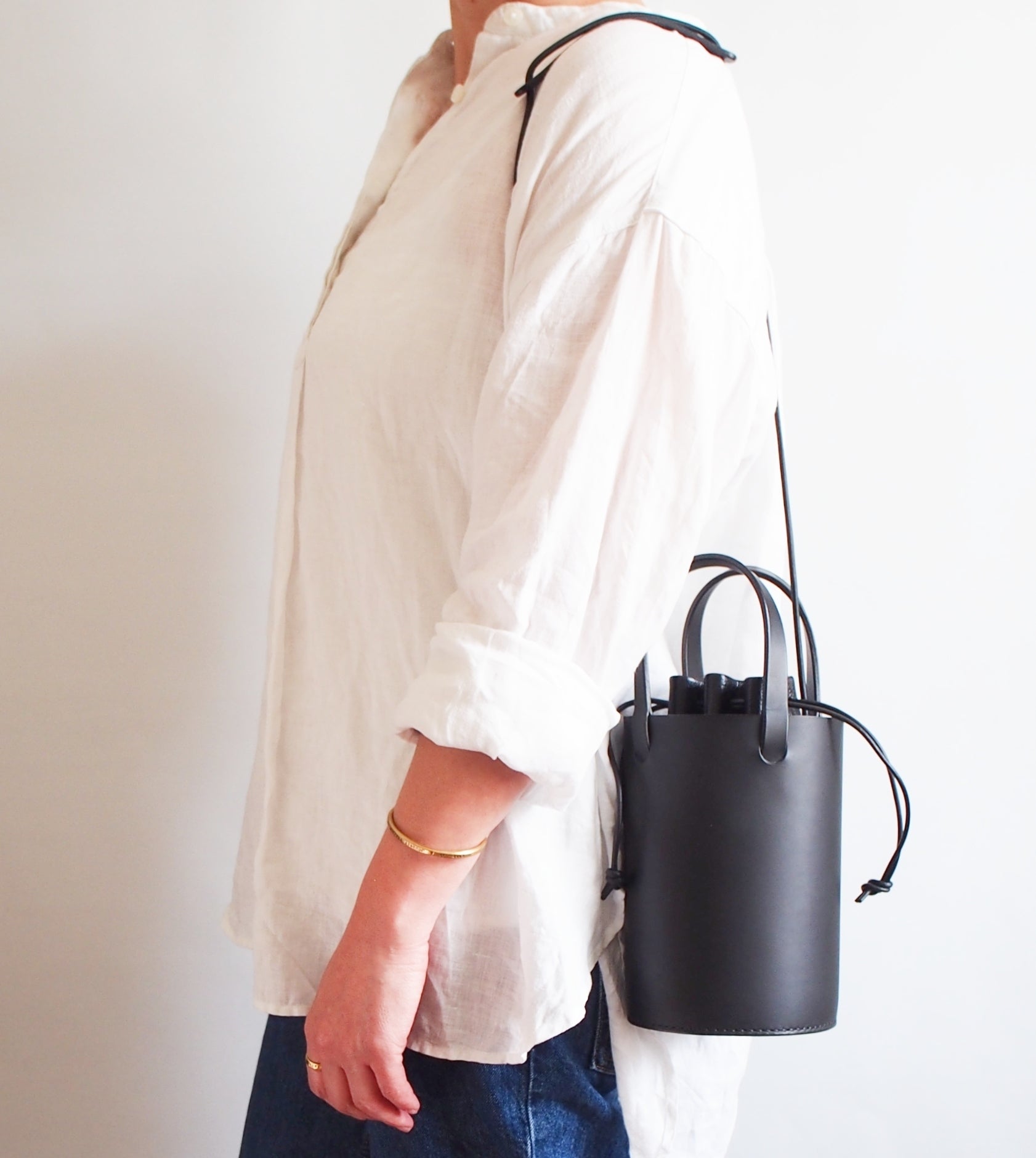 Bucket Tote Bag - Black