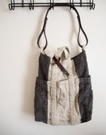 Striped Washable Linen Tote Bag