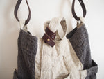 Striped Washable Linen Tote Bag