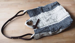 Striped Washable Linen Tote Bag