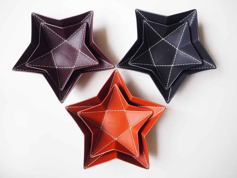 Origami Star Tray -  Medium / Black