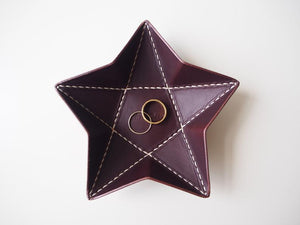 Origami Star Tray -  Set of Two / Chocolate