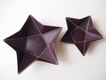 Origami Star Tray -  Set of Two / Chocolate