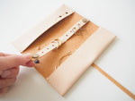 Travel Jewellery Roll - Natural