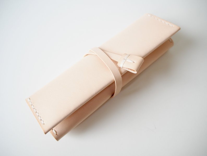 Travel Jewellery Roll - Natural