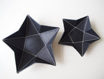 Origami Star Tray -  Set of Two / Black