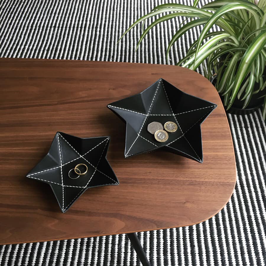Origami Star Tray -  Medium / Black