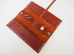 Travel Jewellery Roll - Tan