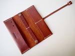 Travel Jewellery Roll - Tan