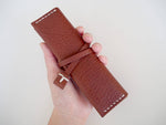 Travel Jewellery Roll - Tan