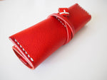 Travel Jewellery Roll - Red