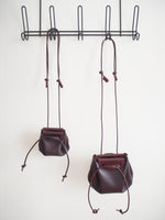 Puff Drawstring Bag - Small / Brown
