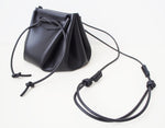 Puff Drawstring Bag - Medium / Black