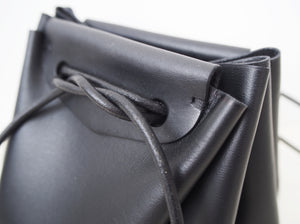 Puff Drawstring Bag - Small / Black