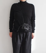 Puff Drawstring Bag - Small / Black