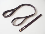 Leather Parts For Washable Linen Tote Bag / Brown