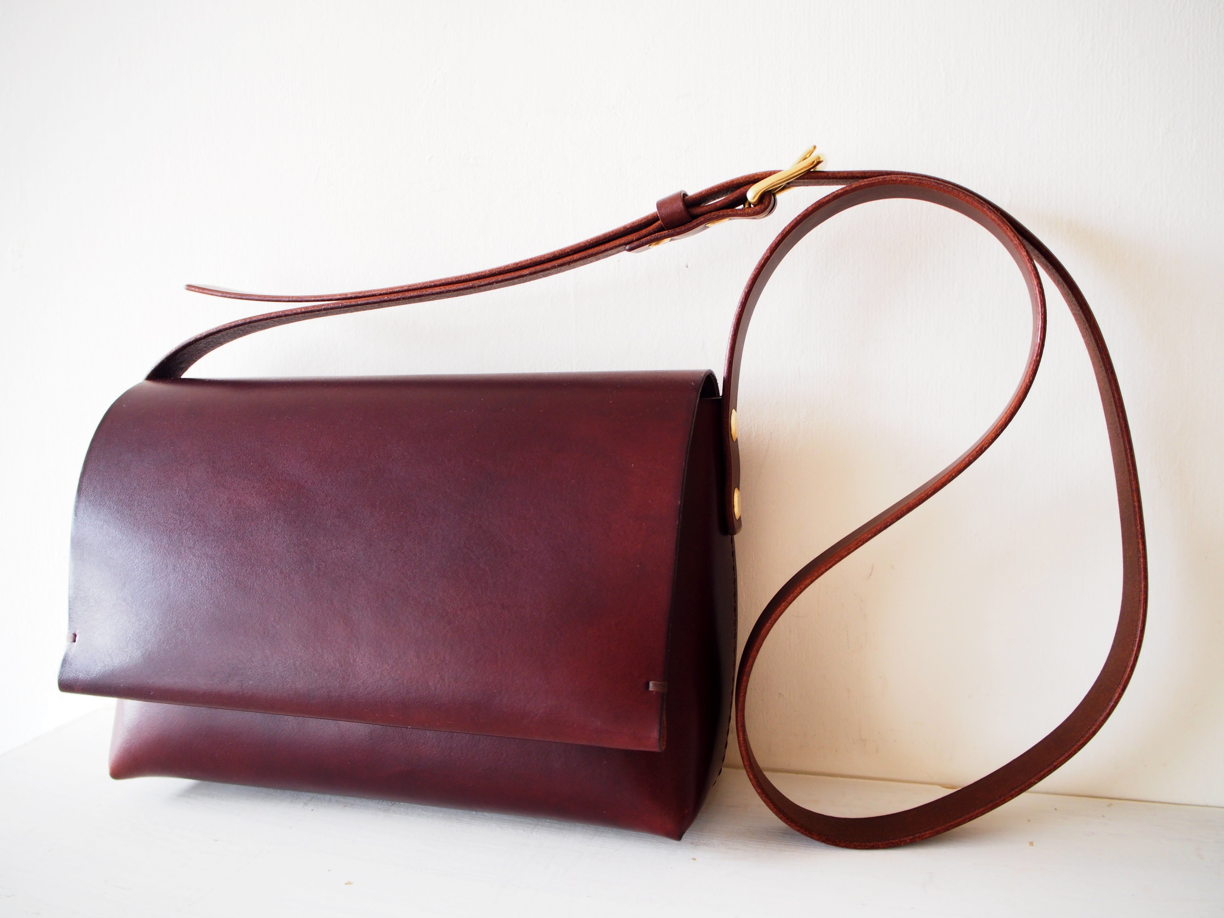 Flap Crossbody Bag - Medium / Brown