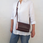 Flap Crossbody Bag - Small / Brown