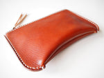 Flat zipper pouch - Tan