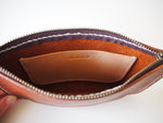 Flat zipper pouch - Tan