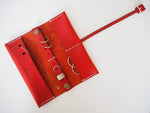 Travel Jewellery Roll - Red