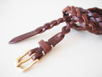 Braided Belt - Brown
