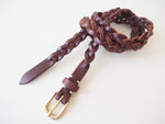 Braided Belt - Brown