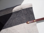 Linen Tote Bag - Black Big Stripe
