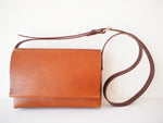 Flap Crossbody Bag - Medium / Light Tan