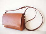 Flap Crossbody Bag - Medium / Light Tan