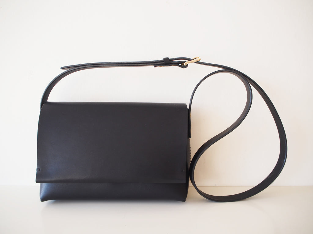 Flap Crossbody Bag - Medium / Black