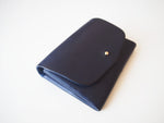 Origami Wallet - Smooth Leather / Indigo Blue