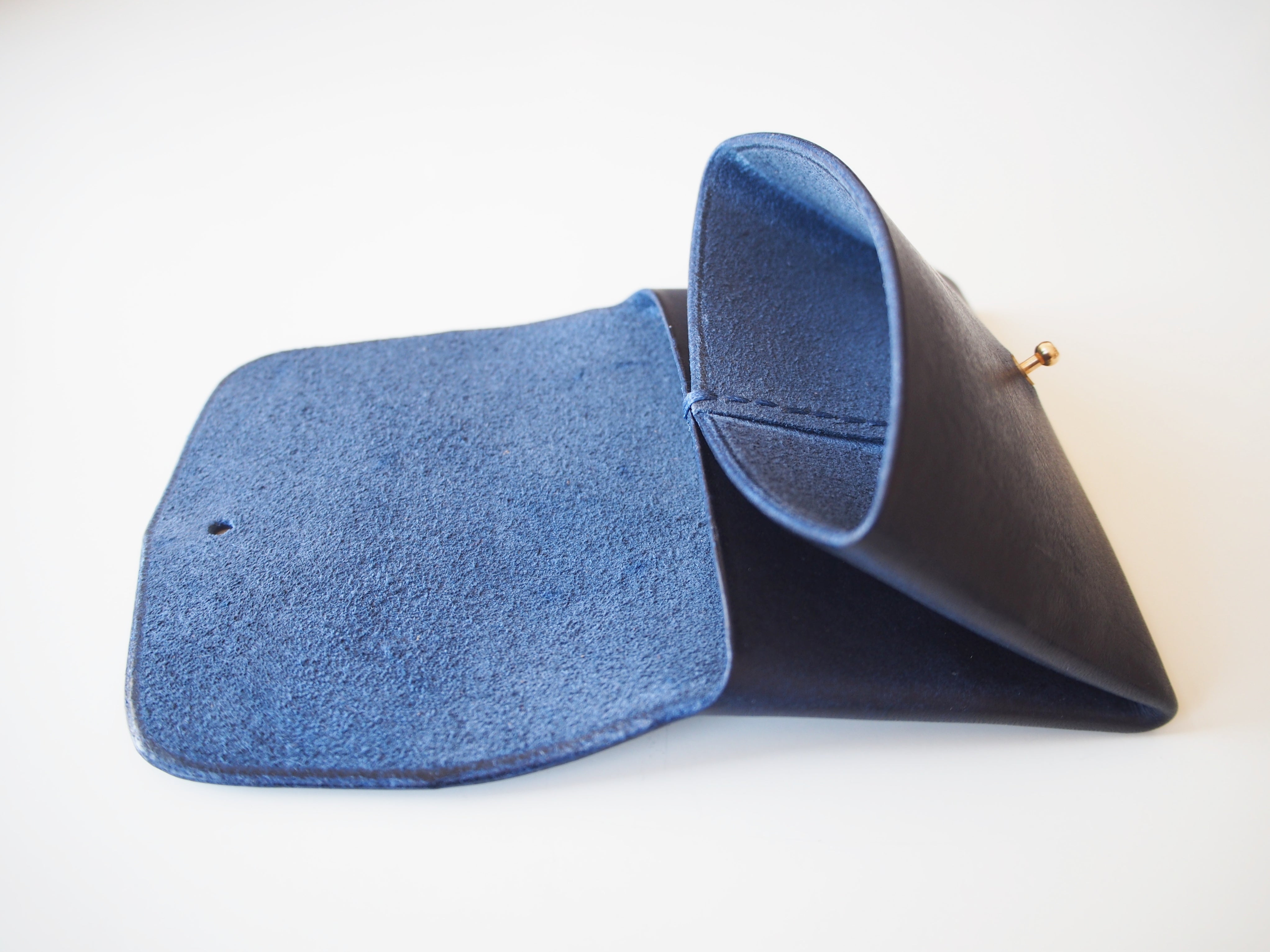Origami Wallet - Smooth Leather / Indigo Blue