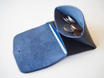 Origami Wallet - Smooth Leather / Indigo Blue