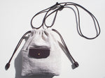 Linen Drawstring Bag / Chocolate