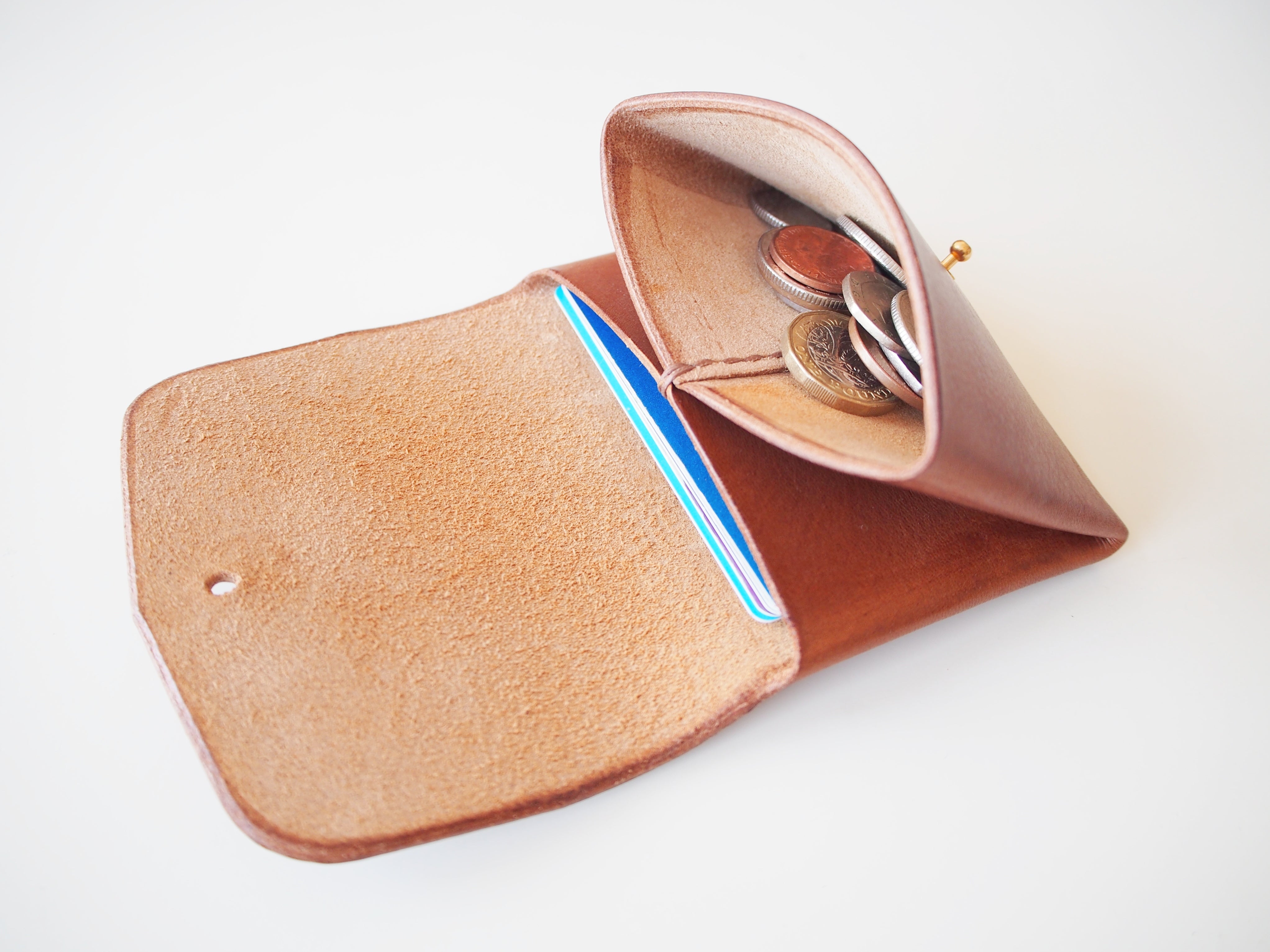 Origami Wallet - Smooth Leather / Light Tan