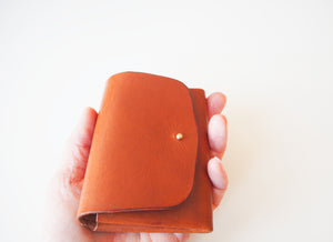 Origami Wallet - Smooth Leather / Light Tan