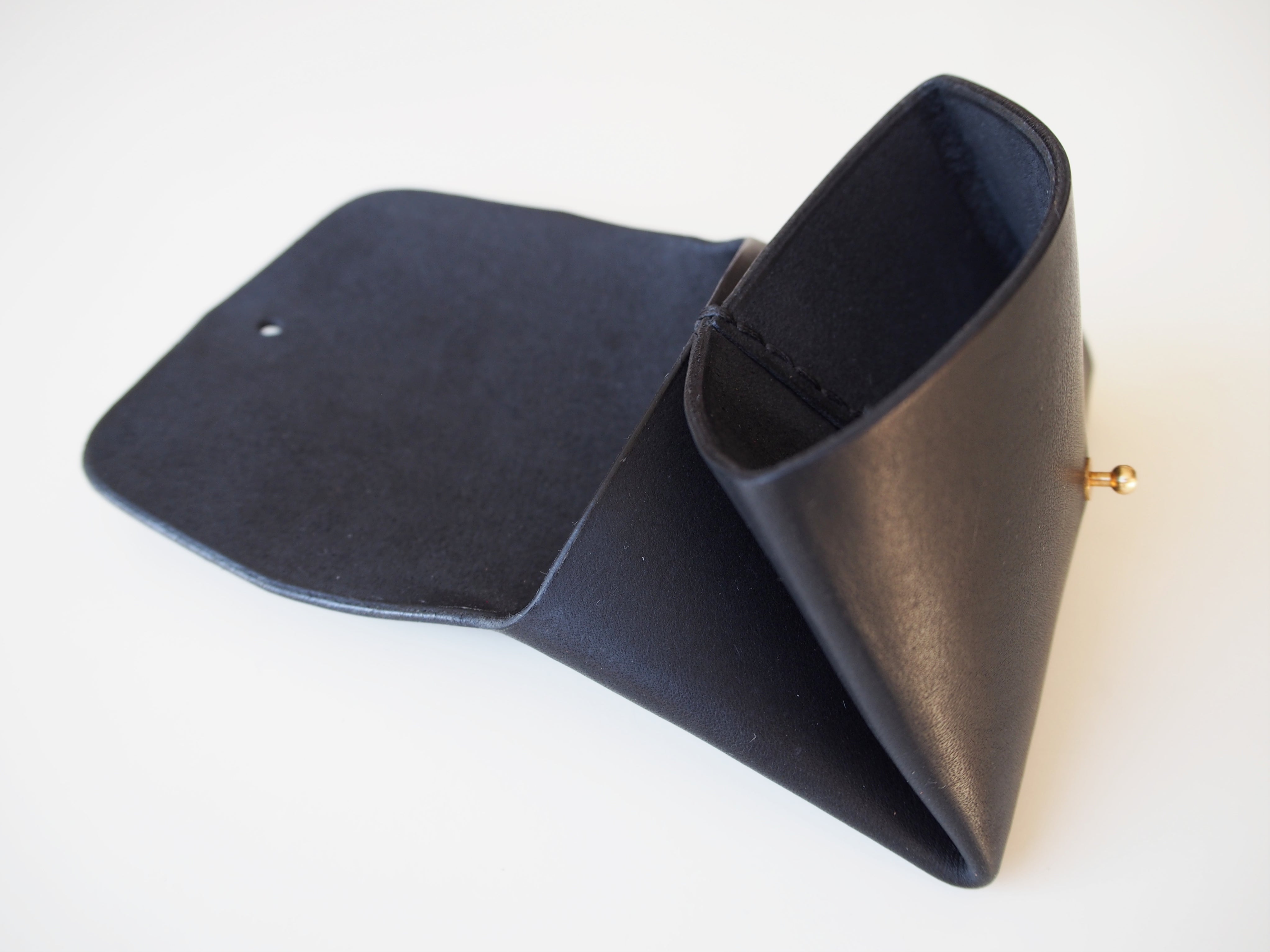 Origami Wallet - Smooth Leather / Black