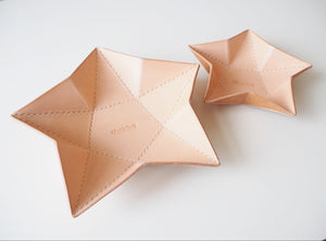 Origami Star Tray -  Set of Two / Natural